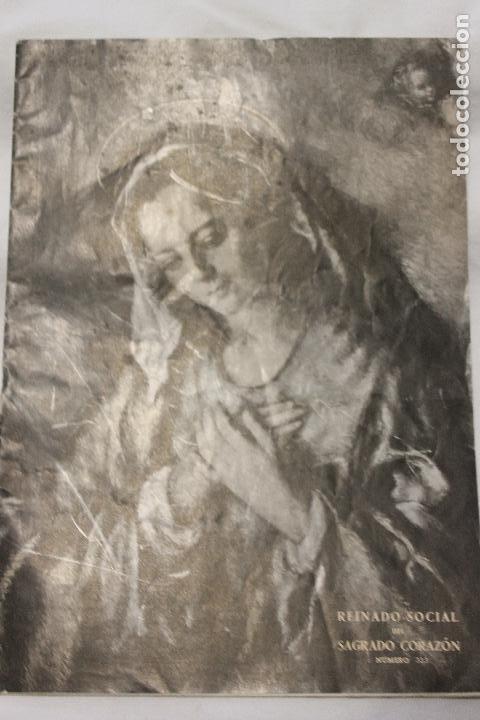 Coleccionismo de Revistas y Peri&oacute;dicos: REVISTA REINADO SOCIAL DEL SAGRADO CORAZON N&ordm; 333, 1955, VIRGEN CORONADA CARIDAD, CARTAGENA