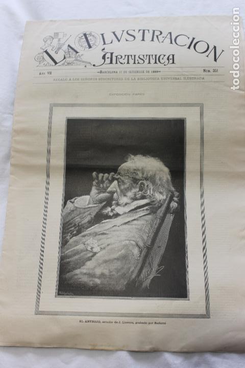 Collection Magazines and Newspapers: ILUSTRACION ARTISTICA N&ordm; 351, A&Ntilde;O VII, BARCELONA 10 DE SEPTIEMBRE DE 1888