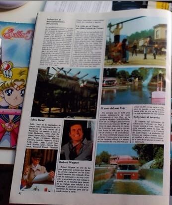 Colecionismo de Revistas e Jornais: recorte la universal viaje a un estudio cine edith head robert wagner