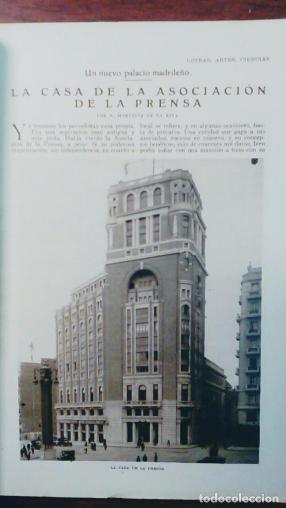 Collection Magazines and Newspapers: LA CASA DE LA ASOCIACION DE LA PRENSA DE MADRID .10 PAGINAS REVISTA A&Ntilde;O 1928