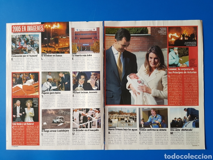 Coleccionismo de Revistas y Peri&oacute;dicos: 2005: BODA REAL CARLOS/CAMILA-FERNANDO ALONSO-JUAN PABLO II-MICHAEL JACKSON-LEONOR DE BORBON