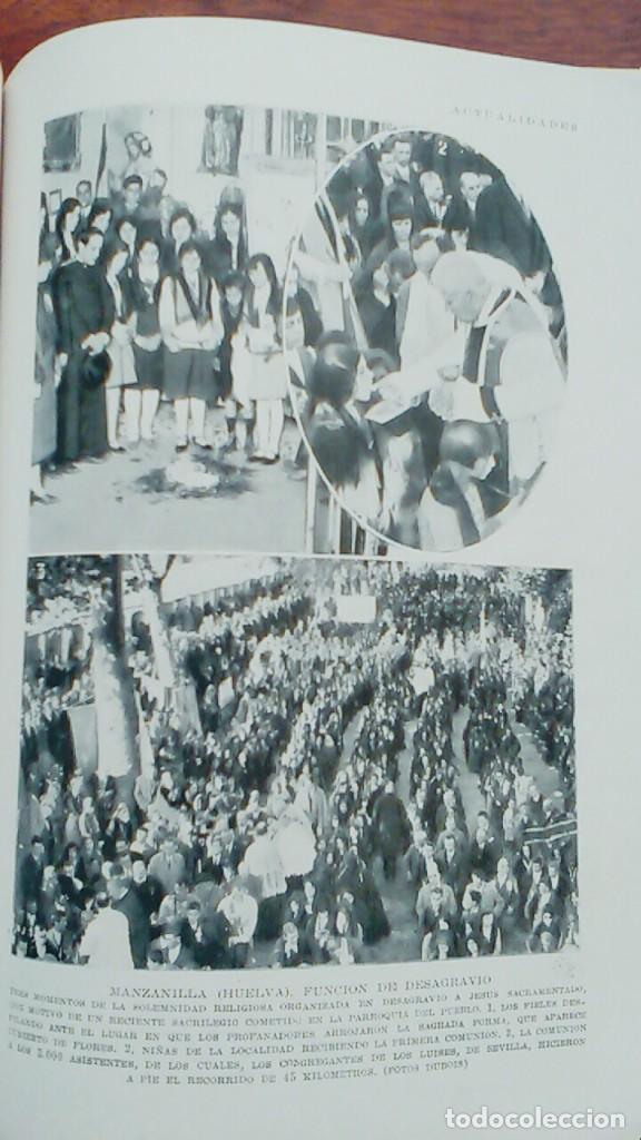 Collectionnisme de Revues et Journaux: MANZANILLA HUELVA SACRILEGIO EN LA PARROQUIA DEL PUEBLO LOS LUISES SEVILLA HOJA REVISTA A&Ntilde;O 1928