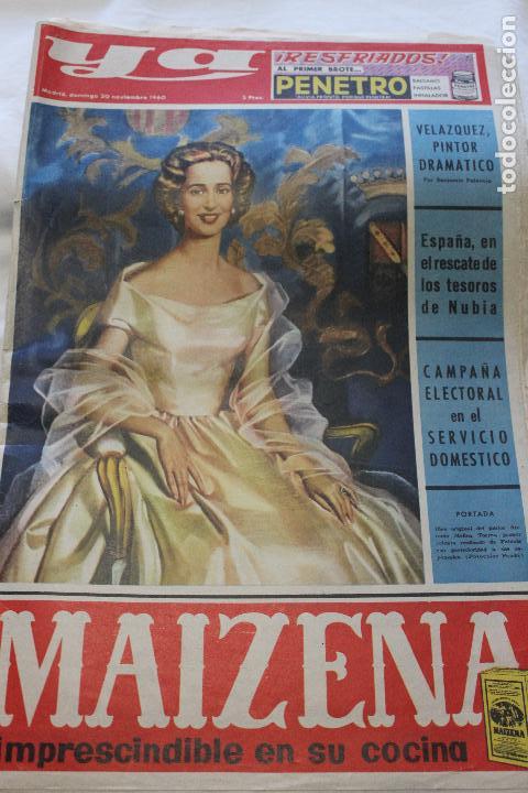 Collectionnisme de Revues et Journaux: YA SUPLEMENTO GRAFICO DOMINICAL 20 DE NOVIEMBRE 1960, ESPA&Ntilde;A AL RESCATE TESOROS DE NUBIA