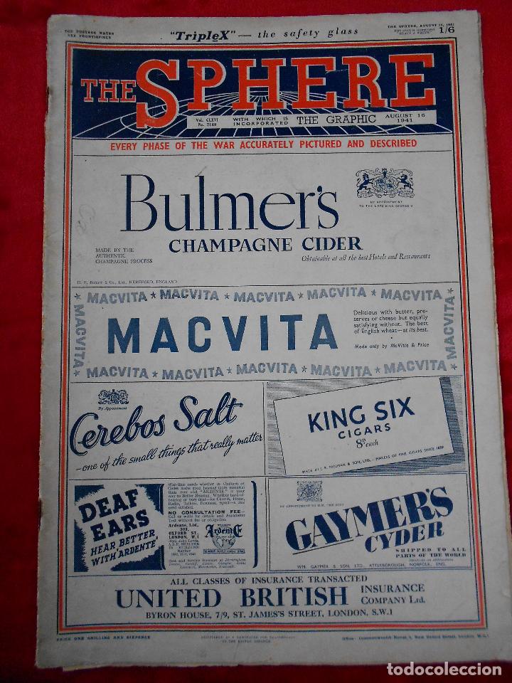 Sammeln von Zeitschriften und Zeitungen: The Sphere Num 2169 Vol 166, Commonwealth House, Agosto 1941
