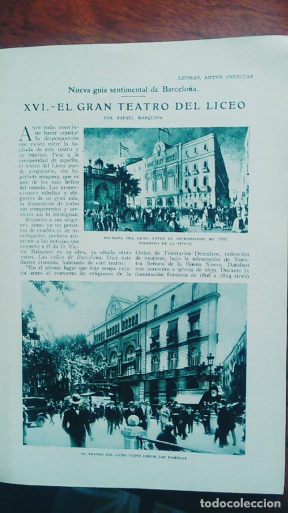 Colecionismo de Revistas e Jornais: EL GRAN TEATRO DEL LICEO 5 HOJAS REVISTA A&Ntilde;O 1928