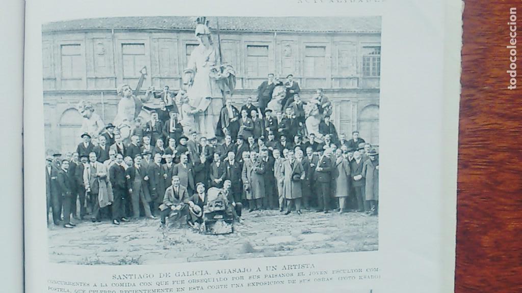 Coleccionismo de revistas y peri&oacute;dicos: SANTIAGO DE GALICIA ESCULTOR COMPOSTELA VIGO PARQUE DEL CARMEN CONCURSO GANADO HOJA A&Ntilde;O 1928