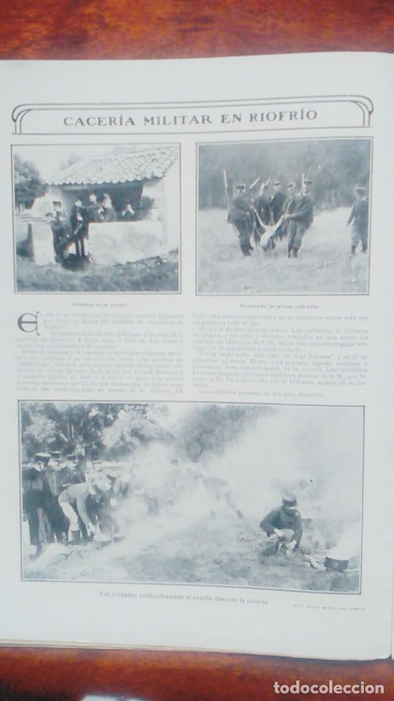 Coleccionismo de revistas y peri&oacute;dicos: ALFONSO XIII CACERIA MILITAR RIOFRIO BATALLON CAZADORES MADRID MANIOBRAS MILITARES CAZA A&Ntilde;O 1906