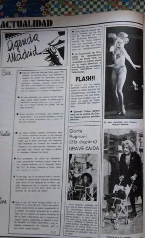 Coleccionismo de revistas y peri&oacute;dicos: recorte BARBARA REY CASSEN GLORIA ELS JOGLARS