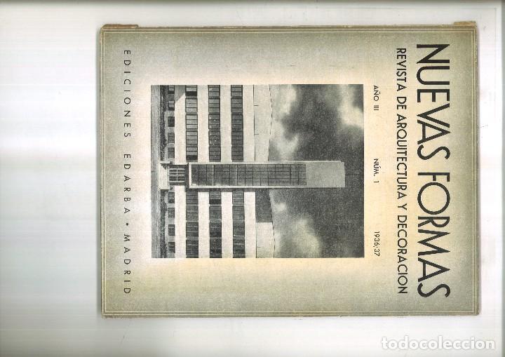 Sammeln von Zeitschriften und Zeitungen: NUEVAS FORMAS. REVISTA DE ARQUITECTURA Y DECORACI&Oacute;N. A&Ntilde;O III N&Uacute;M. 1 1936/37