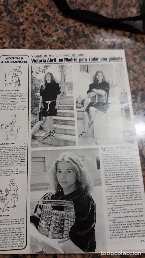 Coleccionismo de revistas y peri&oacute;dicos: victoria abril