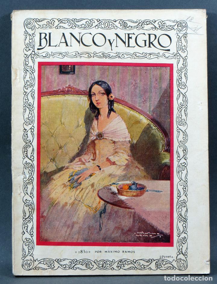 Coleccionismo de revistas y peri&oacute;dicos: Blanco y Negro Septiembre 1928 Revista n&ordm; 1949 noticias teatro moda novela publicidad