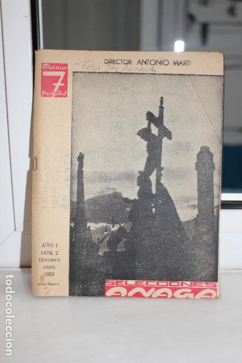 Collezionismo di Riviste e Giornali: SELECCIONES ANAGA A&Ntilde;O I, NUMERO 2, ABRIL DE 1952. TENERIFE-CANARIAS. ANTONIO MARTI