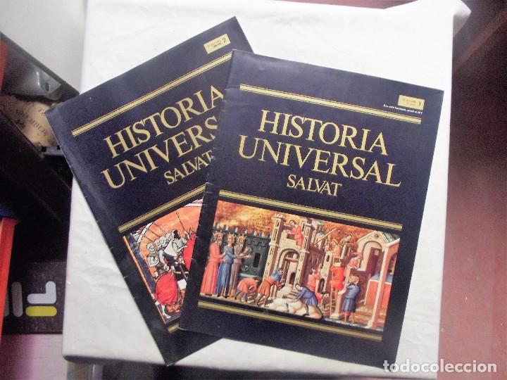Coleccionismo de revistas y peri&oacute;dicos: HISTORIA UNIVERSAL SALVAT FASCICULOS 1 Y 2