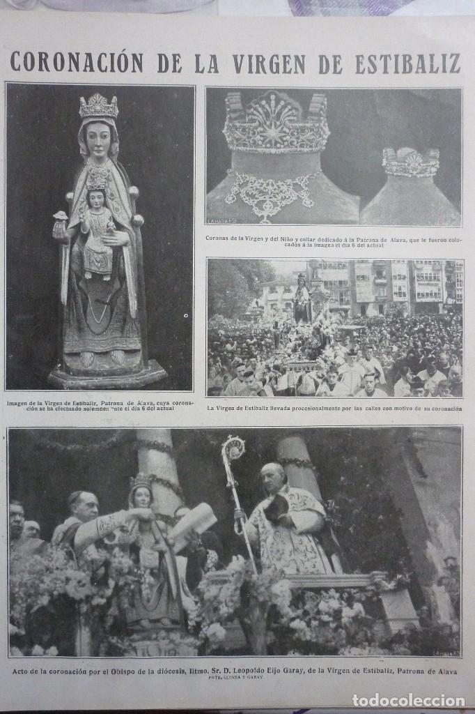Coleccionismo de revistas y peri&oacute;dicos: A&Ntilde;OS 20. CORONACION DE LA VIRGEN DE ESTIBALIZ