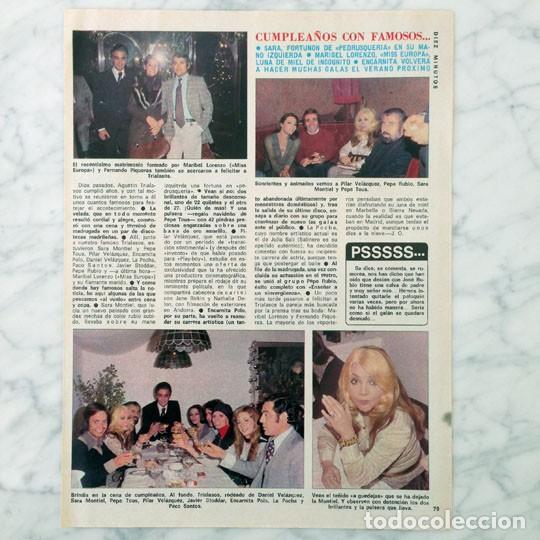 Coleccionismo de revistas y peri&oacute;dicos: REPORTAJE - SARA MONTIEL - 1976