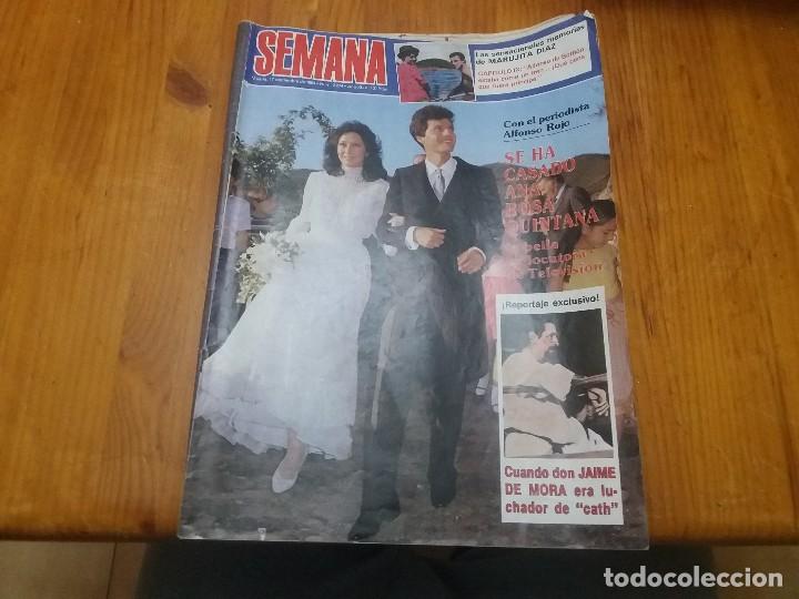 Coleccionismo de Revistas y Peri&oacute;dicos: revista SEMANA a&ntilde;o 1983 N&deg; 2274 Ana Rosa Quintana