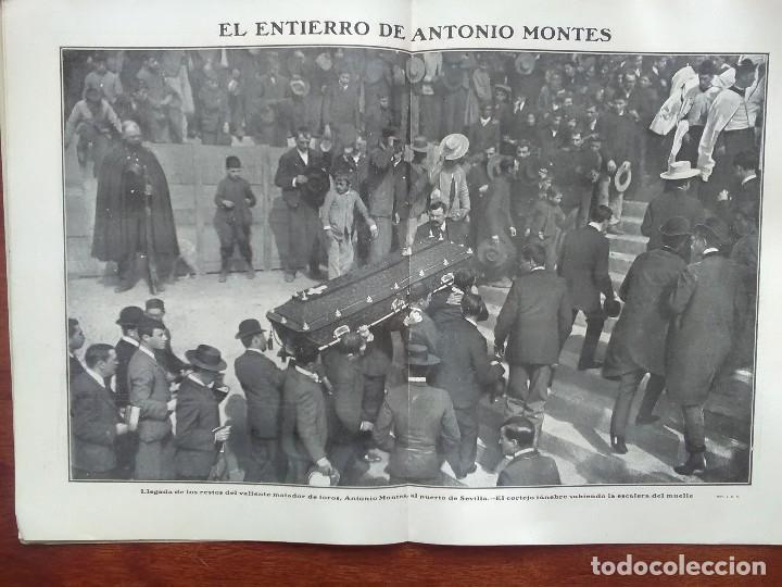 Collezionismo di Riviste e Giornali: ENTIERRO ANTONIO MONTES TOROS GUISASOLA VALENCIA VIADUCTO CANALEJAS ALCOY GASSET REVISTA 1912