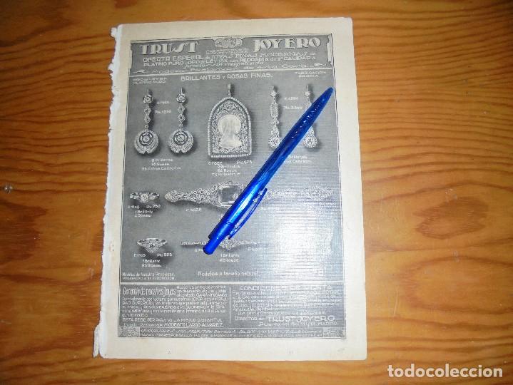Coleccionismo de Revistas y Peri&oacute;dicos: PUBLICIDAD TRUST  JOYERO . BLANCO Y NEGRO , MARZO 1926