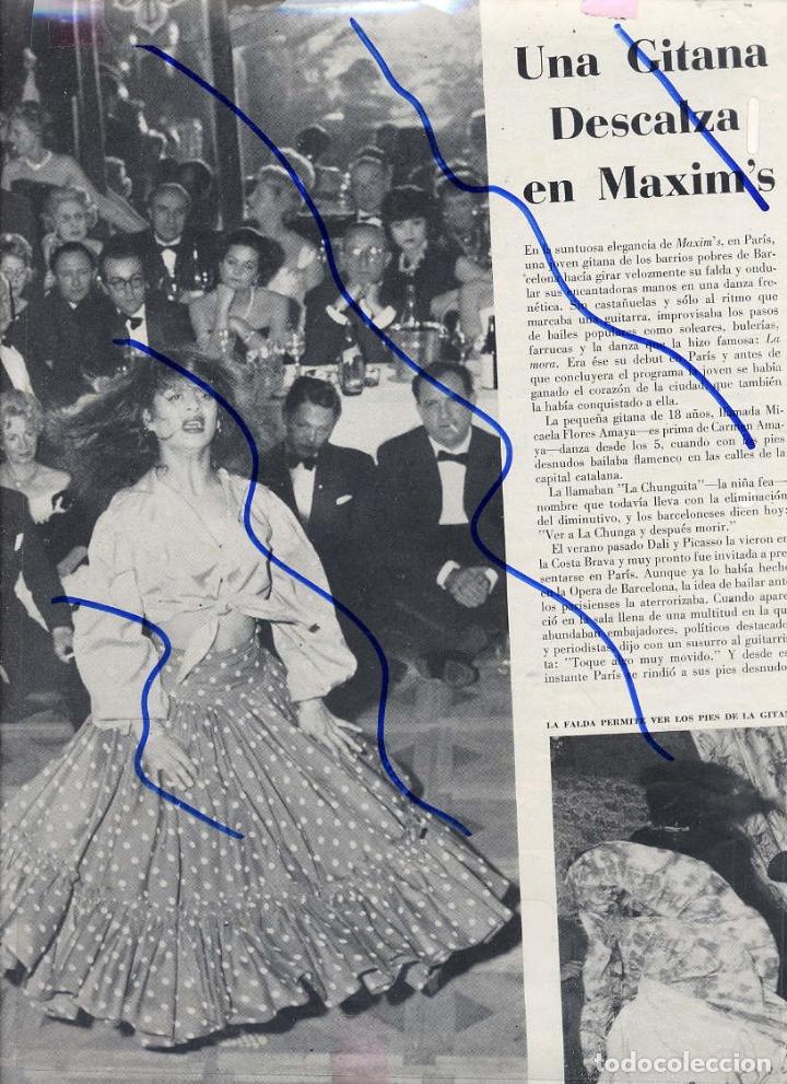 Colecionismo de Revistas e Jornais: LA CHUNGA  1959 EN MAXIMS  2 HOJAS REVISTA