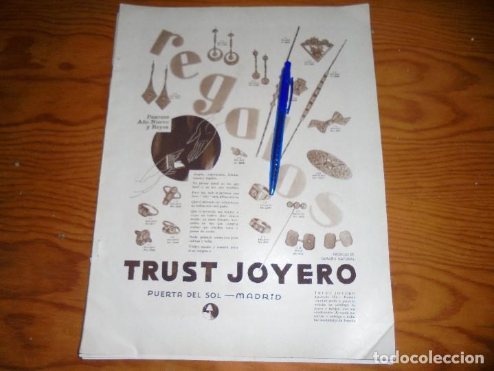 Coleccionismo de Revistas y Peri&oacute;dicos: PUBLICIDAD  DE  TRUST  JOYERO. LA ESFERA ,1928