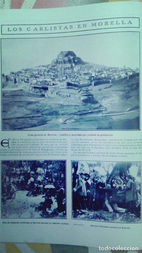 Collezionismo di Riviste e Giornali: CARLISTAS MORELLA DIRIGIBLE ESPA&Ntilde;OL FERIA VALENCIA CARRERAS JOYES SABADELL FIESTA MAYOR A&Ntilde;O 1908