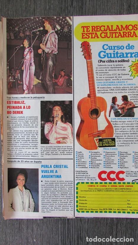 Coleccionismo de Revistas y Peri&oacute;dicos: RECORTE ESTIBALIZ, PERLA CRISTAL . REVISTA SEMANA N&ordm; 2100 1980.