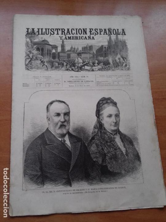 Collectionnisme de Revues et Journaux: LA ILUSTRACION ESPA&Ntilde;OLA Y AMERICANA. A&Ntilde;O XXII. NUM. IV. 30 DE ENERO DE 1878.