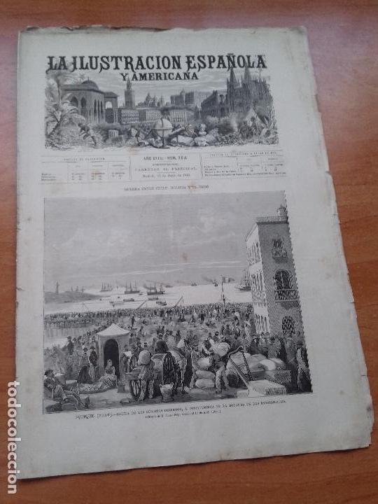 Collectionnisme de Revues et Journaux: LA ILUSTRACION ESPA&Ntilde;OLA Y AMERICANA. A&Ntilde;O XXIII. NUM. XXII. 15 DE JUNIO DE 1879.
