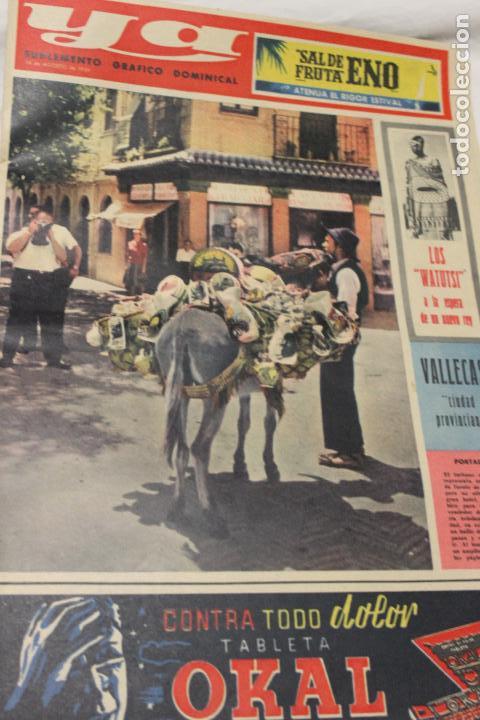 Collectionnisme de Revues et Journaux: YA SUPLEMENTO GRAFICO DOMINICAL 16 AGOSTO 1959, EL TURISMO EN TOLEDO, VENDEDOR DE CACHARRERIA TOLEDA