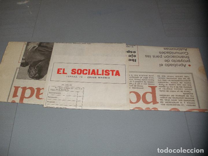 Coleccionismo de Revistas y Periódicos: PERIÓDICO EL SOCIALISTA - FUNDADO POR PABLO IGLESIAS - NUM.417 - 15 NOV. DE 1986 ¡¡¡ SIN ABRIR !!! - Foto 1 - 114545011