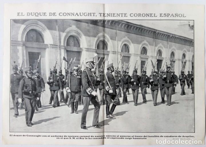 Collezionismo di Riviste e Giornali: 1908 &ndash; DUQUE DE CONNAUGHT TENIENTE CORONEL ESPA&Ntilde;OL CAZADORES DE ARAPILES - CASULLAS - SAN BERNARDINO