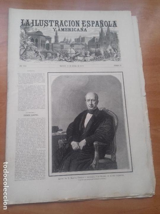 Colecionismo de Revistas e Jornais: LA ILUSTRACION ESPA&Ntilde;OLA Y AMERICANA. A&Ntilde;O XXIII. NUM. XV. 22 DE ABRIL DE 1879.
