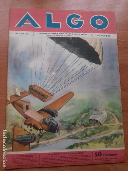 Collezionismo di Riviste e Giornali: REVISTA ALGO. LA SEGURIDAD EN LOS VIAJES AEREOS. A&Ntilde;O IV. NUM. 144. 30 DE ENERO DE 1932.