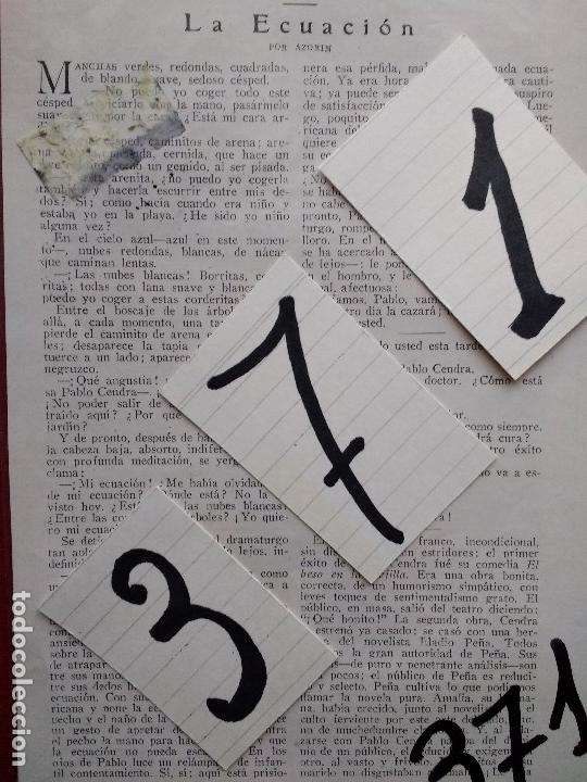 Coleccionismo de Revistas y Peri&oacute;dicos: AZORIN. LITERATURA ESPA&Ntilde;OLA. CUENTOS. LA ECUACION. DIBUJOS DE MASBERGER. 1928.
