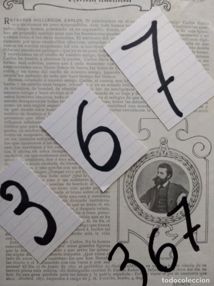 Coleccionismo de Revistas y Peri&oacute;dicos: AZORIN. LITERATURA ESPA&Ntilde;OLA. CARLOS RUBIO. 1906.