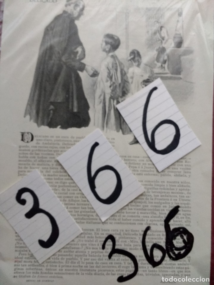 Coleccionismo de Revistas y Peri&oacute;dicos: AZORIN. LITERATURA ESPA&Ntilde;OLA. CUENTOS. DELICADO. DIBUJO DE HUERTAS. 1906.