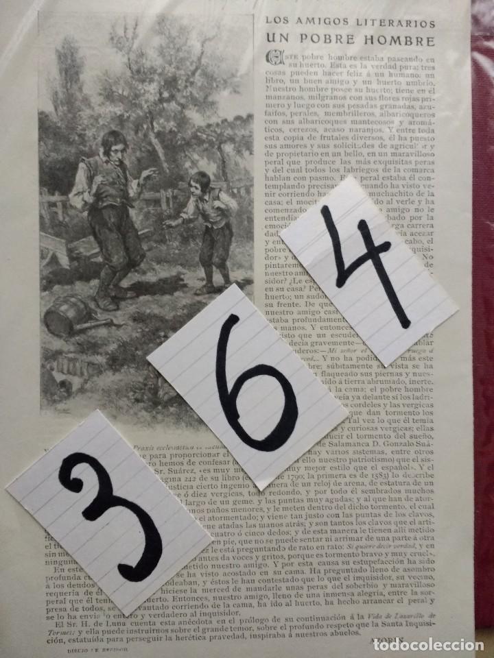 Coleccionismo de Revistas y Peri&oacute;dicos: AZORIN. LITERATURA ESPA&Ntilde;OLA. UN  POBRE  HOMBRE. DIBUJO  DE  REGIDOR. 1906.