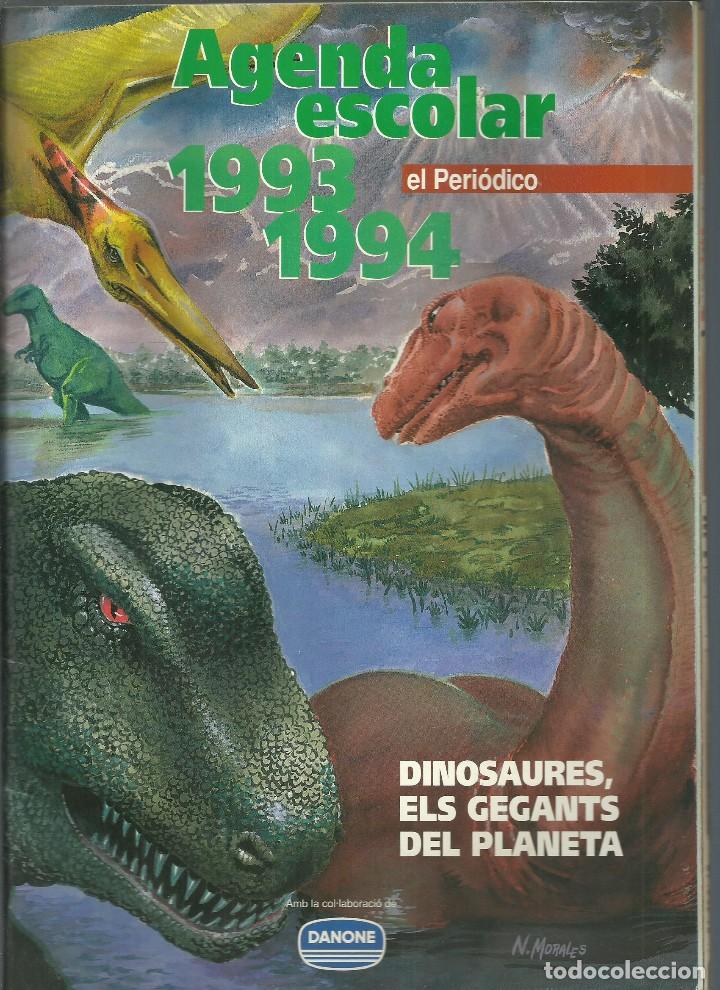 Coleccionismo de Revistas y Peri&oacute;dicos: AGENDA ESCOLAR 1993-1994. EL PERIODECO DE CATALU&Ntilde;A. DANONE. DINOSAURIOS. SIN USO, EN CATALAN