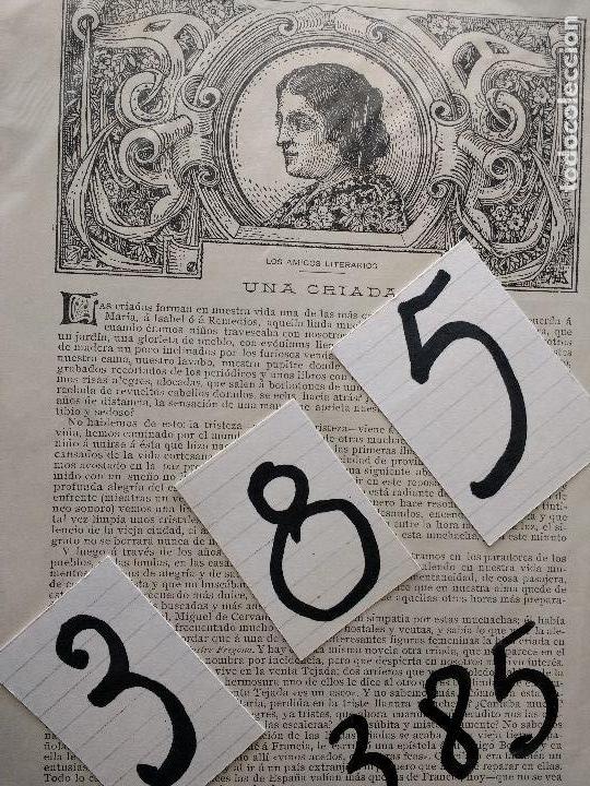 Coleccionismo de Revistas y Peri&oacute;dicos: AZORIN. LITERATURA ESPA&Ntilde;OLA. UNA CRIADA. DIBUJO DE ARIJA. 1906.