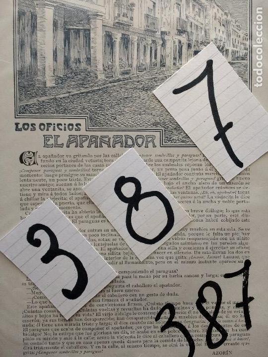Coleccionismo de Revistas y Peri&oacute;dicos: AZORIN. LITERATURA ESPA&Ntilde;OLA. EL APA&Ntilde;ADOR. DIBUJOS DE ARIJA Y SANTIGO REGIDOR. 1906.