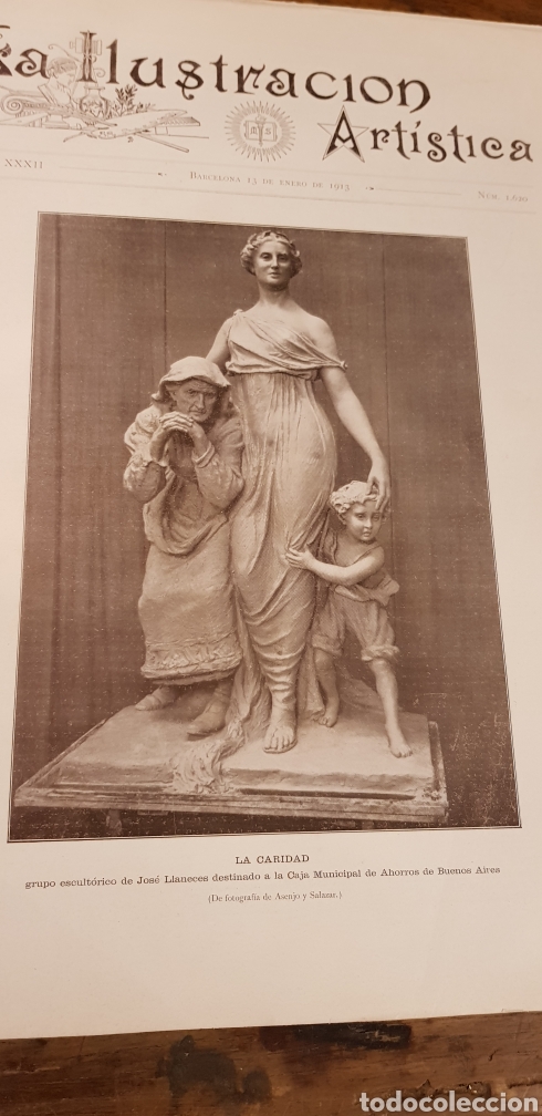 Collection Magazines and Newspapers: LA ILUSTRACI&Oacute;N ART&Iacute;STICA 1913 N&deg; 1620 AVIADOR LUIS FOYE - CANAL DE PANAMA