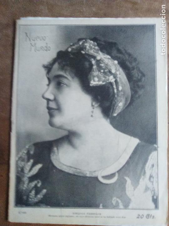 Collectionnisme de Revues et Journaux: NUEVO MUNDO N 898 VIRGINIA FABREGAS JUEVES 23 MARZO DEL 1911 SEGUN FOTOS