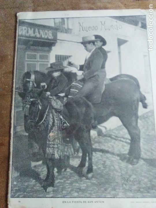 Coleccionismo de revistas y peri&oacute;dicos: NUEVO MUNDO N 680 EN LA FIESTA DE SAN ANTONJUEVES  17 DE ENERO DE 1907 SEGUN FOTOS