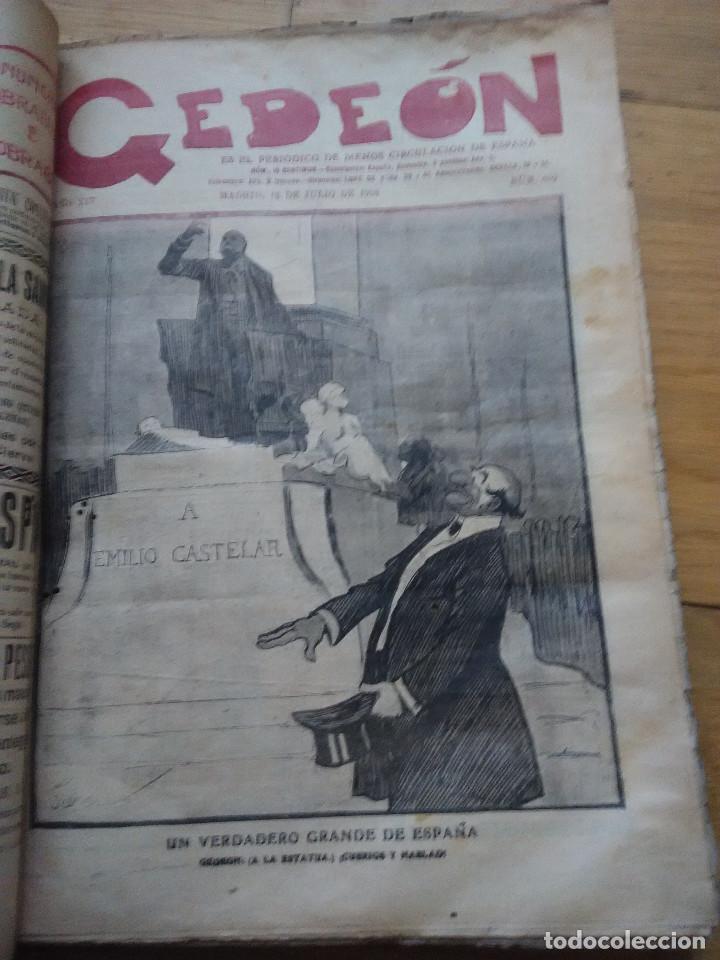 Coleccionismo de revistas y peri&oacute;dicos: Gedeon, semanario sat&iacute;rico 1908.