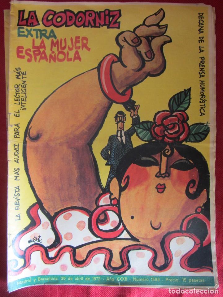 Coleccionismo de Revistas y Peri&oacute;dicos: LA CODORNIZ. N&ordm; 1589. 4/1972