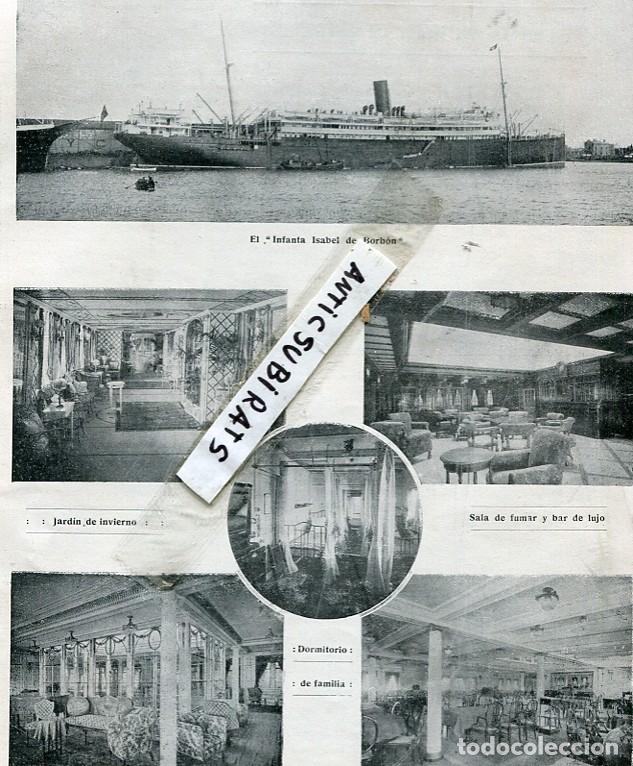 Coleccionismo de Revistas y Peri&oacute;dicos: REVISTA A&Ntilde;O 1913 COMPA&Ntilde;IA TRASATLANTICA BUQUE INFANTA ISABEL ATLETISMO PRAT CICLISMO CLUB SANS