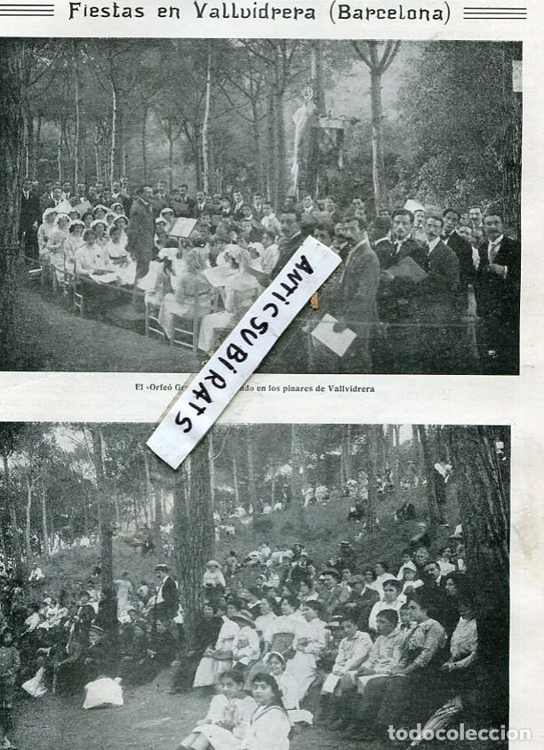 Coleccionismo de revistas y peri&oacute;dicos: REVISTA A&Ntilde;O 1913 VALLVIDRERA FOTOS DE IBIZA FUTBOL EN BARCELONA PARTIDO DE LA PAZ COMBINADOS
