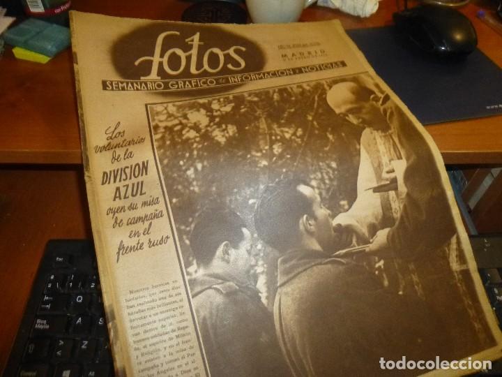 Coleccionismo de Revistas y Peri&oacute;dicos: fotos, semanario grafico num. 254, voluntarios division azul, a&ntilde;o de 1941