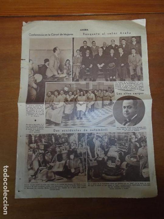 Collezionismo di Riviste e Giornali: RETAL PRENSA ANTIGUA: BANQUETE SR. AZA&Ntilde;A. CARCEL MUJERES. EDUARDO BENZO GOBERNADOR MADRID.
