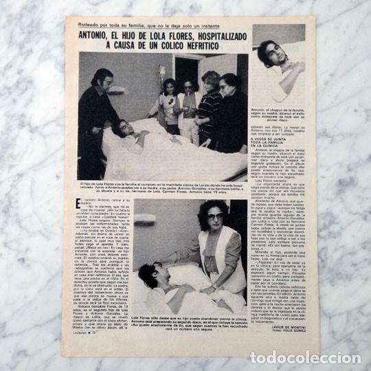 Coleccionismo de Revistas y Peri&oacute;dicos: REPORTAJE - ANTONIO FLORES - 1981
